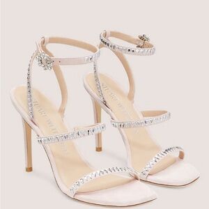NEW IN BOX! STUART WEITZMAN EU 39
Gem Cut 100 crystal-embellished pink sandals